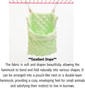 Soft Sugar Glider Hammock Pouch Cozy Small Pet Hamster Hanging Bed