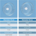 BUCATSTATE Silent Hamster Wheel, 6.7in Exercise Wheel for Gerbil, Dwarf Syrian Hamster, Rat, Mice