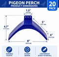 Coloch 20 Pcs Dove Rest Stand, Lightweight Pigeon Perches Plastic Birds Roost Holder, Pigeons Dwelling Frame Birdcage Accessories for Parrots and Other Birds