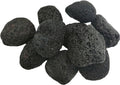Tfwadmx 10 Pcs Aquarium Black Lava Rock Fish Tank Volcanic Pumice Stones for Fish Shrimp Betta(1.18''-1.96'')