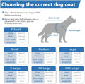 SAWMONG Dog Winter Coat,Warm Fleece Lined Dog Jacket with Leash Hole & Hood