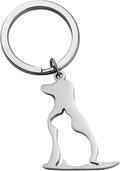 BNQL Dog Cat Keychain Pet Pendant Jewelry for Animal Lover Dog Cat keyring