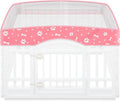 Dog Playpen Mesh Top Lid Fits for 36 Inch 4 Panels Crate Cover