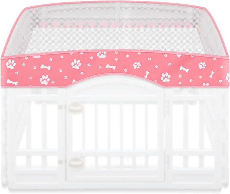 Dog Playpen Mesh Top Lid Fits for 36 Inch 4 Panels Crate Cover