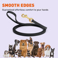 Viper Biothane Working Tracking Lead Leash Long Line for Dogs, Black 1/2" x 15ft