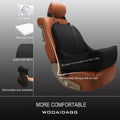 Wooaidagg Dog Car Seat for Small Dogs Up to 25 lbs,Covered Ultra-Soft Fabric and Fill in Memory Foam,Fully Detachable an