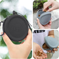 WALLFID Silicone Dog Treat Pouch Small Bag,with Pet Training Clicker,Walking Bag for Dog and Cat, Pocket Size, Easy to C