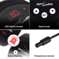 REPTI ZOO Reptile Light Fixture with Dimming Thermostat, 5.5 Inch Deep Dome Lamp Fixture with Temperature Controller for
