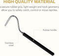 CONSIO Retractable Reptile Hook, Portable Mini Snake Hook Collapsible Stainless Steel Snake Tool, and Snake & Reptile Ho