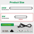 T5 Reptile Light Fixture Combo Kit 8W Light Fixture Reptile Terrarium Hood 10.0 UVB Light Bulb Fluorescent Tube Ideal fo