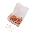 Fydun 250Pcs Copper Horseshoe Nails, Plated Rustproof Equestrian High Tensile Hufngel für Pferde Riding Equipment Pet Su