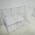 Cat Cage Indoor DIY Cat Playpen Detachable Metal Wire Kennels Indoor Cat Enclosures DIY Cat Playpen Metal Kennel (3/2-Ti
