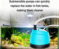 210GPH Submersible Water Pump Ultra Quiet (780L/H,15W),Bottom Suction Aquarium Pump with 2 Nozzles,5.6ft Lift,Adjustable