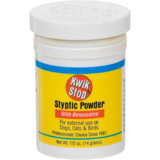 Miracle Care Kwik Stop Styptic Powder Benzocaine Bleed Stop 14 Gram
