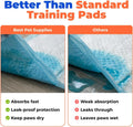 Best Pet Supplies XL (36 x 28 Inches) Puppy Pads 100 Count - Super Absorbent Dog Training Pads, Quick-Dry, Odor Control, Disposable Pee Pads, Leak-Proof Wee Wee Pads for Indoor Dogs – Baby Blue