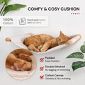 7 Ruby Road Cat Wall Hammock – Wall Mounted Cat Bed for Large Cats – Wood Perch Shelf, Cat Hammock for Wall, Holds Up to 35 lbs