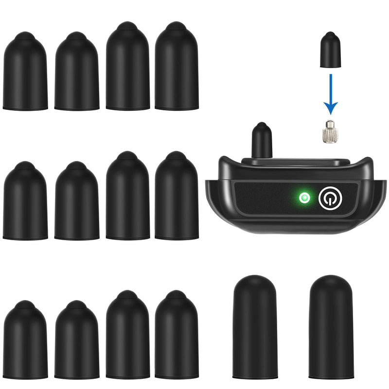 Weewooday 24 Pieces Shock Collar Dog Rubber Tips Training Collar Replacement Parts Silicone Covers for Training Rubber Dog Shock Prongs or Anti Bark Collars Tool(13 mm,16 mm,20 mm)