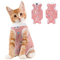 Coppthinktu Cat Recovery Suit Female, Breathable Cat Onesie After Surgery Female for Abdominal Wounds or Skin Diseases, Surgery Recovery Suit Kitten Surgical Onesie After Spay Wear Anti Licking