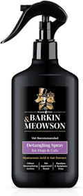 Barkin & Meowson Detangling Spray for Dogs & Cats 350ml / 11.83 fl.oz - Oat Extract, Pet-Friendly Scent