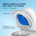Cat Toilet Training Kit, Universal Reusable Cat Toilet Trainer for Pet Cleaning (White Tray, 1 Blue Inner Support)