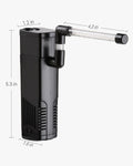 NICREW Internal Aquarium Filter for Fish Tank up to 5 Gallons, 40 GPH