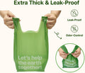 Deo Doo Dog Poop Bags with Handles, 240 Count Large Size, Extra Thick and Leak Proof Refill Rolls for Doggie Waste, Easy Tie and Cleanup, Unscented