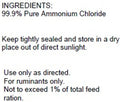 AniMed 99% Ammonium Chloride Powder for Goats, Cattle, Sheep, 2.5 lbs