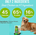 Waggin' Train Chicken Jerky Dog Treats, Made with 100% Real Chicken Breasts, Only Two All-Natural Ingredients, Great Hig