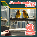 HA SHI 120 Sheets Bird Cage Liners, 31 x 21.5 Inches Pre-Cut Ink-Free Unprinted Newsprint Paper for Parrots and Small Animals