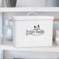 Vumdua Large Dog and Cat Food Storage Container, Farmhouse Pet Food Storage Containers with Lid and Dry Food Scoop, Dura