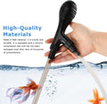4‑in‑1 Aquarium Gravel Vacuum Siphon, Manual 80GPH Gravel Cleaner Vacuum Kit with Suction Ball & 6.5 Ft Hose, for 5‑20 G