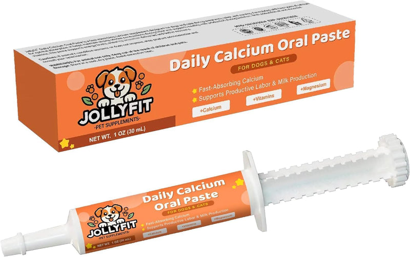 Oral Calcium for Whelping Dogs & Cats, Supports Whelping Labor and Milk Production, Enhances Colostrum for Puppies, Dail