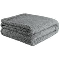 furrybaby Dog Blanket Soft Dog Blankets for Large Dogs Puppy Essentials Washable Sherpa Fleece Cat Blanket 32x40 Inches for Bed Furniture Couch Sofa (Medium, Grey)