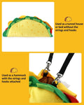 Percozzi Taco Hamster Hammock Hideout Tunnel House Rat Toys Cage Accessories Bed Ferrets Guinea Pigs Chinchill Sugar Gli