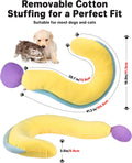 Dog Calming Pillow – Soft Plush Cat Body Pillows for Small/Medium/Large Dogs, Cozy Cotton-Filled Dog Neck Pillow, Cute D
