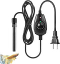 HITOP 15W/25W/35W Mini Aquarium Heater Submersible Small Fish Tank Heater for up to 10Gallons Fish Tanks, Fish Bowls, Be