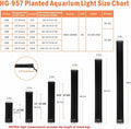 hygger Auto On Off LED Aquarium Light 48-55 Inches Dimmable 7 Colors Full Spectrum Fish Tank Light Fixture for Freshwate