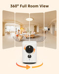 SEHMUA Battery Indoor Camera Wireless, 5G/2.4G WiFi, 2K Live View, Portable