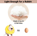 Rabbit Protection Cone Extra Small Soft Elizabethan Collar for Bunny Chinchilla Guinea Pig Small Cat Recovery Collar Kitten E Collar Alternative After Surgery Wound Healing Donut Collar (Yellow, XS)
