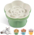 Cat Slow Feeder Bowl Set,1 Pcs Pastel Series Cat Plate for Dry and Wet Food