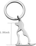 BNQL Dog Cat Keychain Pet Pendant Jewelry for Animal Lover Dog Cat keyring