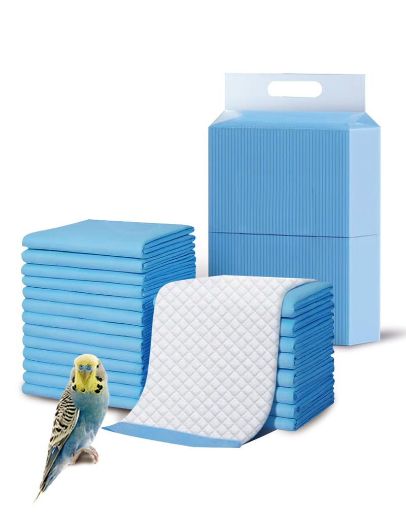 Niwaes Disposable Bird Cage Liner Birds Cage Liners Super Absorbent Birdcage Liners Parakeet Cage Training Accessories with Quick-Dry Surface for Cockatiels Canaries Parrots