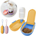 2-in-1 Dog Water Bottle & Food Container, Travel Bowl