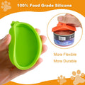 Yobbai Small Cat Food Can Lids for 3 oz & 2.5 oz, Food-Grade Silicone Pet Food Covers, BPA-Free, Dishwasher Safe, 3 Pack