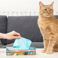 BOS Amazing Odor Sealing Cat Waste Disposal Bags - Durable and Unscented [Size: M, Color: Light blue]