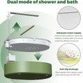 Parrot Bathtub,Bird Shower Parakeet Bath for Cage with Adjustable Water Flow Control Valve, Contains USB and Pump,tarpau
