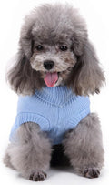 Knitted Small Dog Sweater, Turtleneck Pullover Warm Winter Puppy Clothes