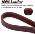 LWBMG Leather Dog Leash 6ft x 3/4 inch, Heavy Duty Genuine Leather Braided Dog Training Leash, Soft and Strong Pet Lead for Large, Medium, Small Dogs