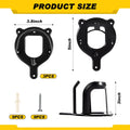Dunzy 3 Pcs Bridle Hooks Horse Bridle Rack, Black
