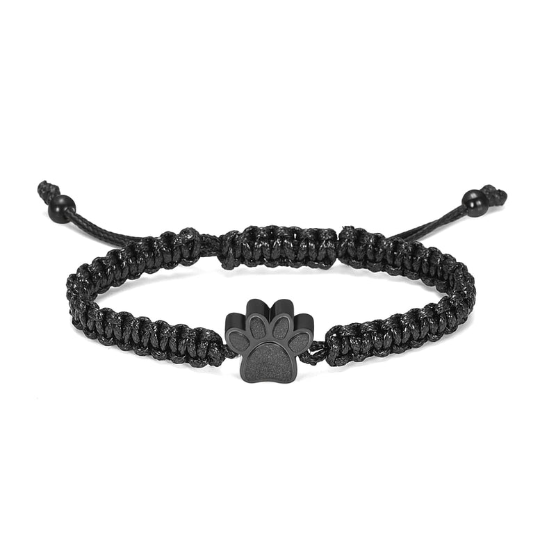 constantlife Cremation Bracelet for Pets Ashes - Dog Paw Pendant Bangle Stainless Steel Memorial Urn Jewelry